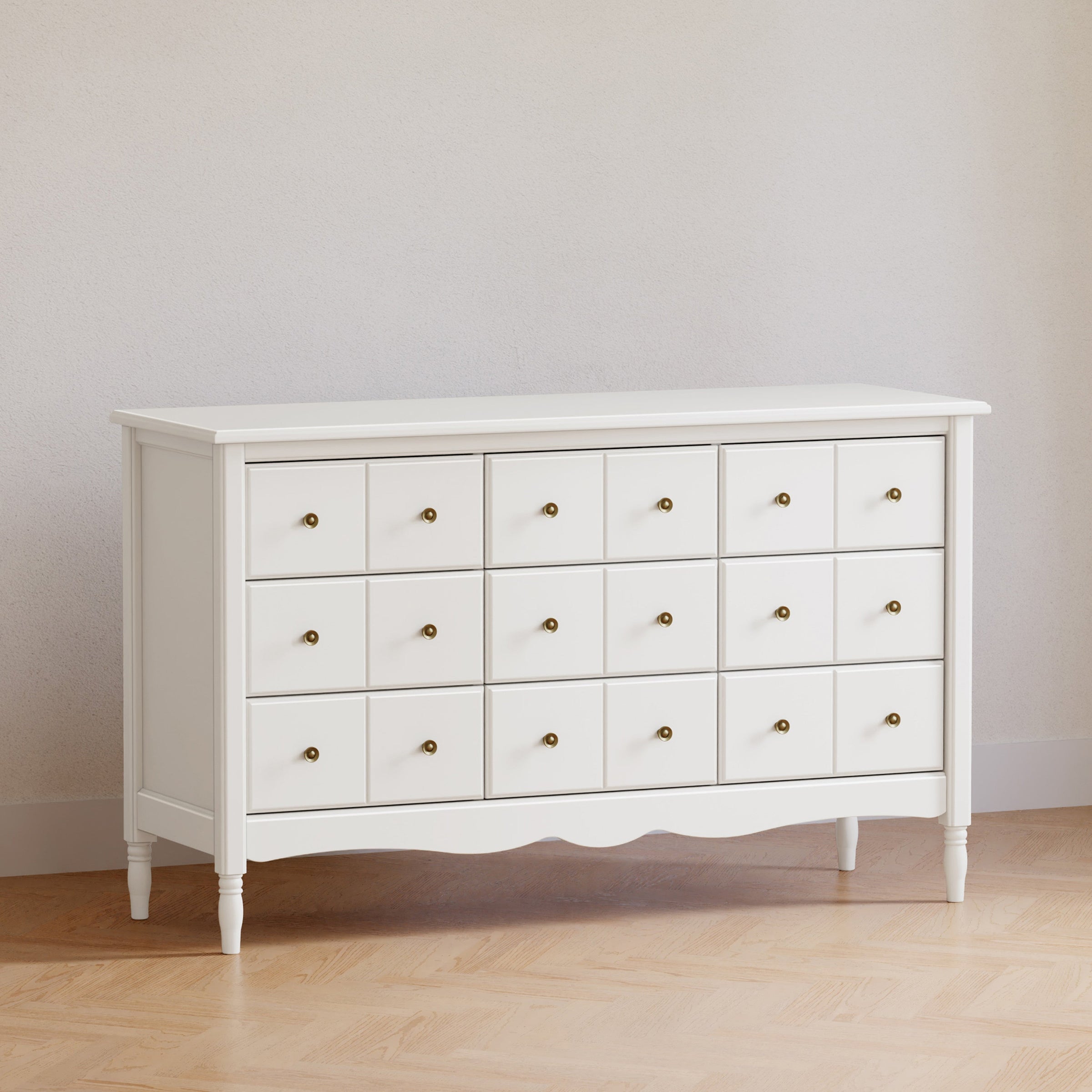 M7128RW,Liberty 9-Drawer Assembled Dresser in Warm White