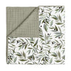 T28239,Olive Branches Muslin Quilt in GOTS Certified Organic Cotton
