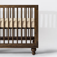 T34333AS,Nate Berkus x Babyletto All-Stages Midi Sheet in Autumn Stripe