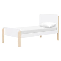 M18469WNX,TipToe Twin Bed in White and Washed Natural