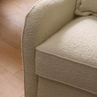 M27787WB,Devon Recliner and Swivel Glider in Ivory Boucle