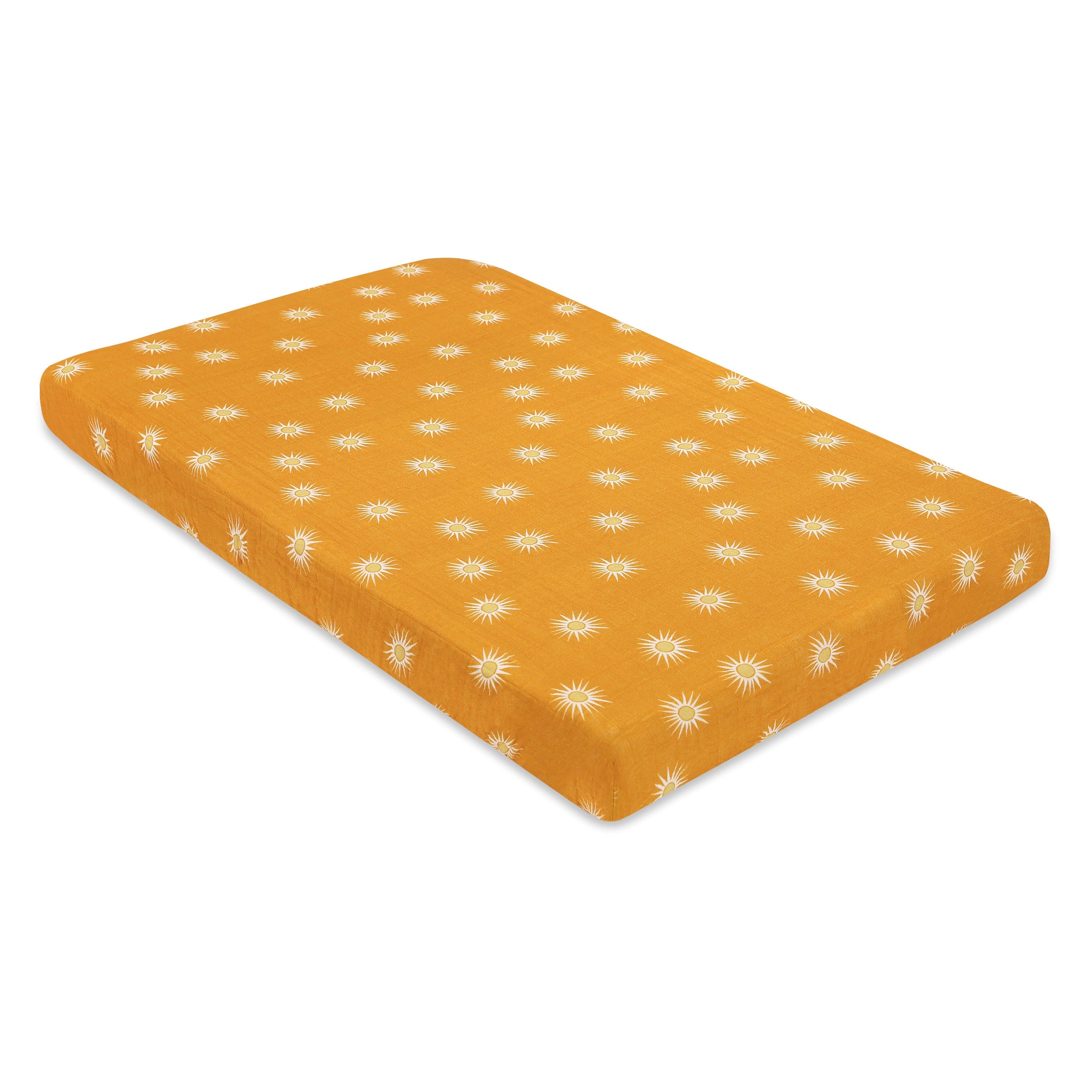 T26936,Golden Hour Muslin Mini Crib Sheet in GOTS Certified Organic Cotton