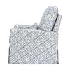 M21787BLT,Sarah Flint x Namesake Crawford Swivel Glider in Blue Lattice Performance Eco-Weave