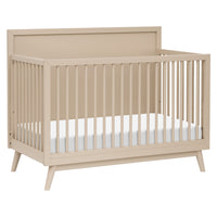 M15901TPE,Palma Mid-Century 4-in-1 Convertible Crib w/Toddler Bed Conversion in Taupe