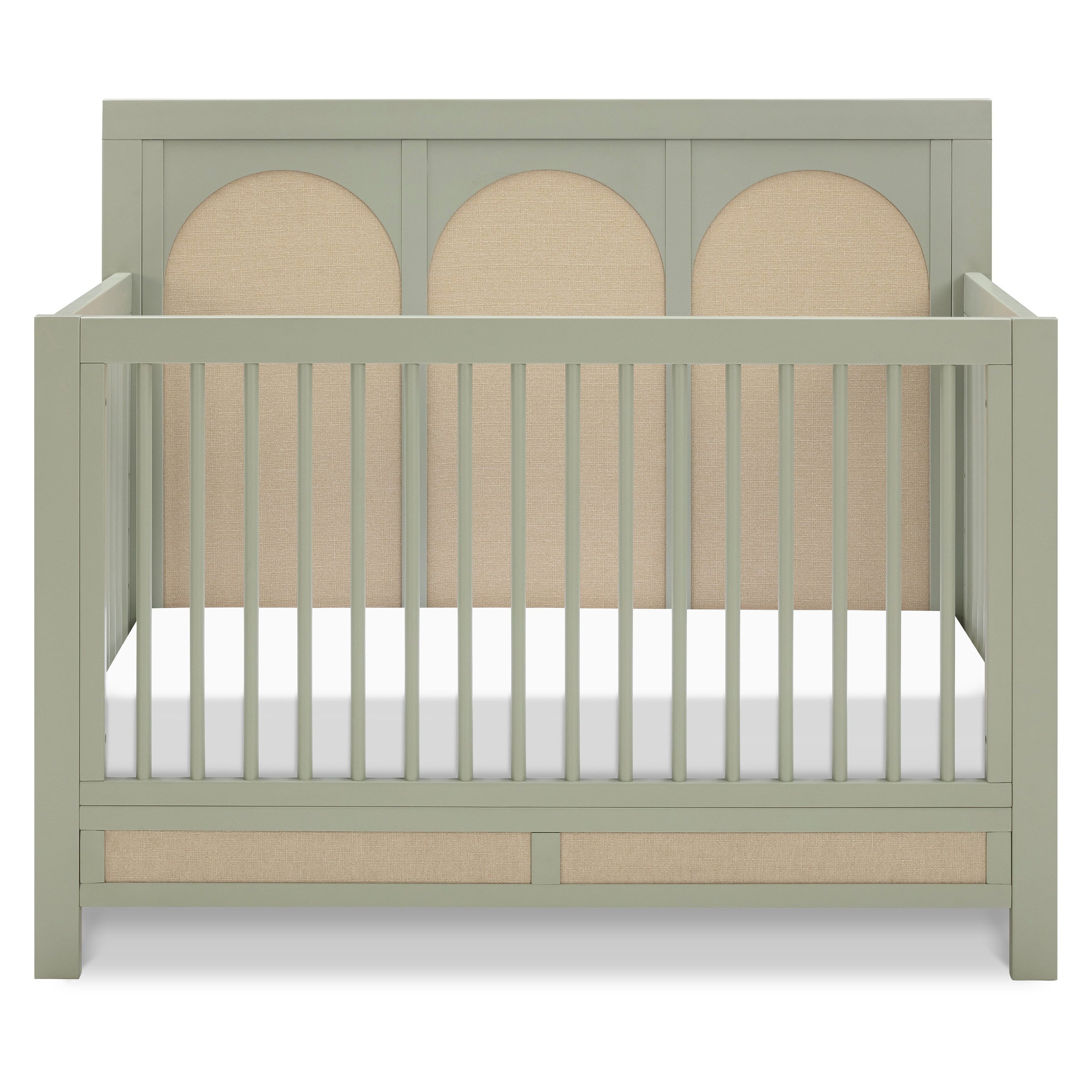 M24801FSPSEW,Eloise 4-in-1 Convertible Crib in French Sage and Performance Sand Eco-Weave