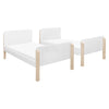M18494WNX,TipToe Bunk Bed in White and Washed Natural
