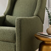 M11288OBLB,Kiwi Glider Recliner w/ Electronic Control and USB in Olive Boucle w/Light Wood Base