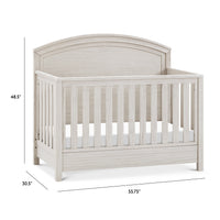 B26401WDF,Hemsted 4-in-1 Convertible Crib in White Driftwood