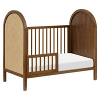 M25601NLNC,Bondi Cane 3-in-1 Convertible Crib w/Toddler Bed Kit in Natural Walnut w/Natural Cane