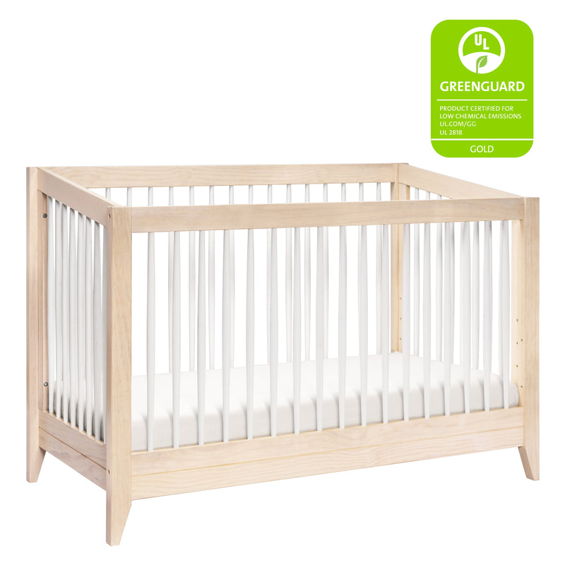 M10301NXW,Sprout 4-in-1 Convertible Crib w/Toddler Bed Conversion Kit in W Natural/White