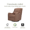 M27787PREB,Devon Recliner and Swivel Glider in Performance Dusty Rose Eco-Basketweave