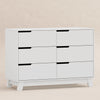 M4216W,Hudson 6-Drawer Double Dresser  Assembled in White Finish