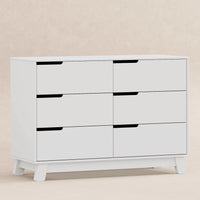 M4216W,Hudson 6-Drawer Double Dresser  Assembled in White Finish