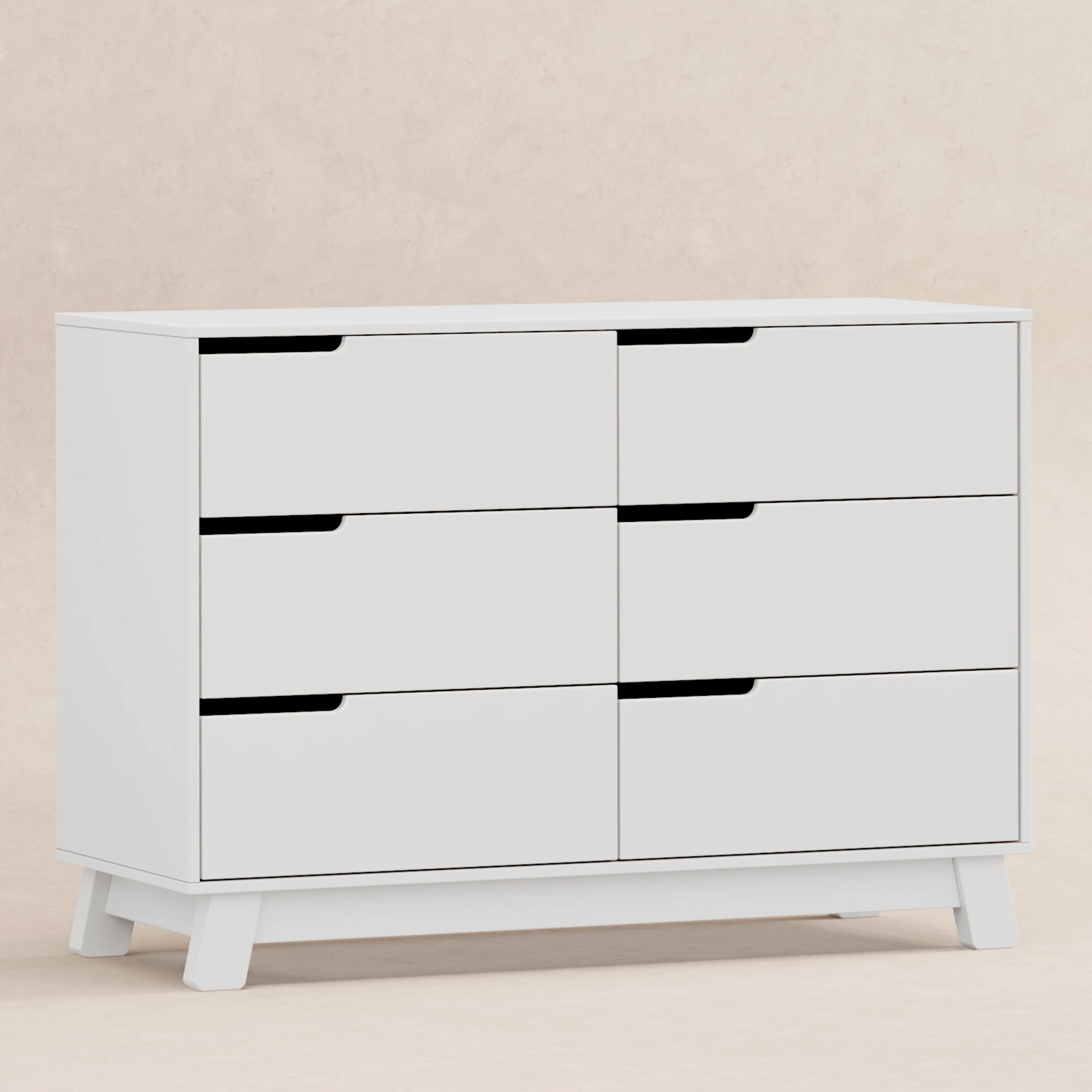 M4216W,Hudson 6-Drawer Double Dresser  Assembled in White Finish