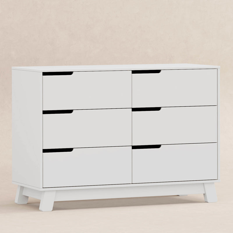 M4216W,Hudson 6-Drawer Double Dresser  Assembled in White Finish