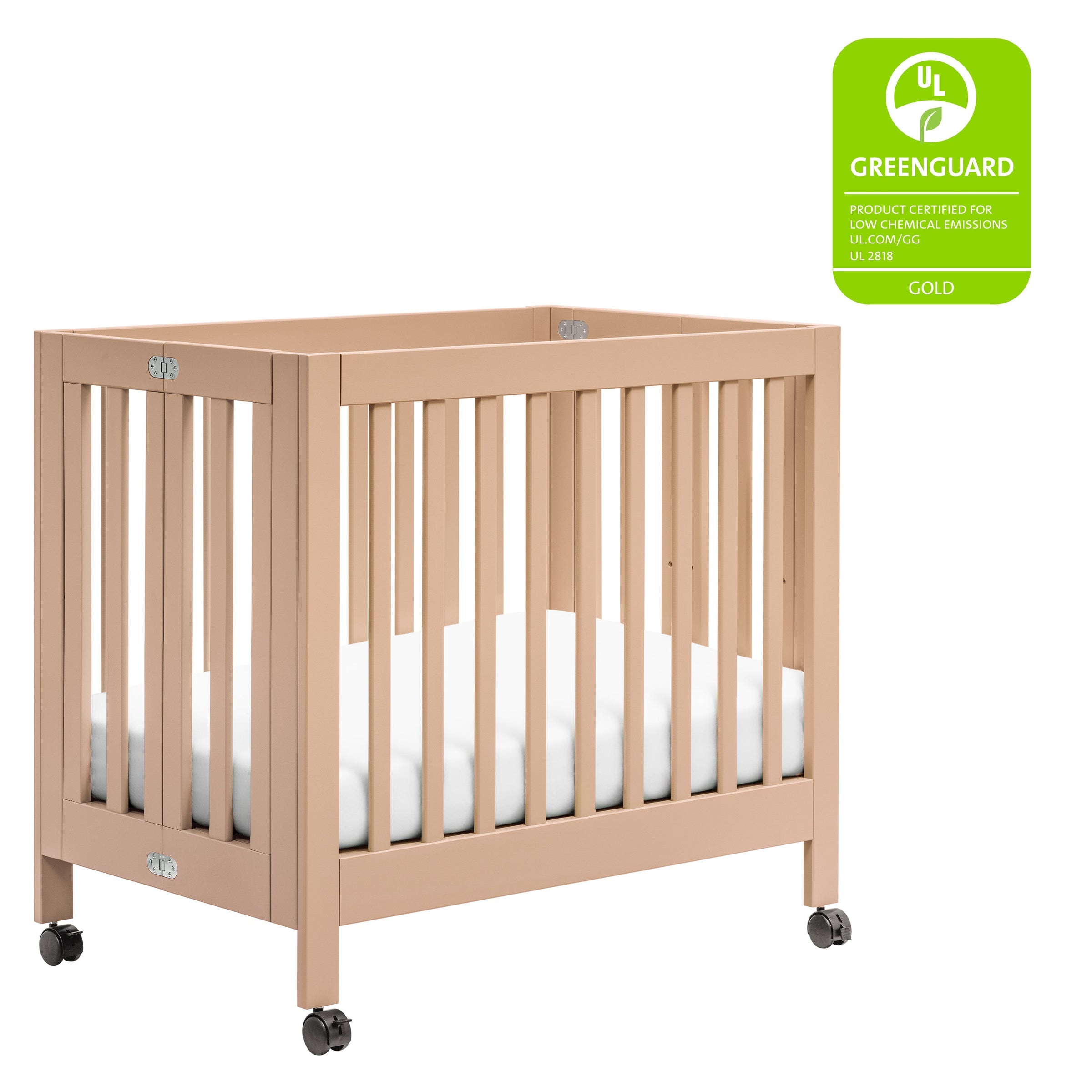 M6698CYN,Origami Mini Crib in Canyon