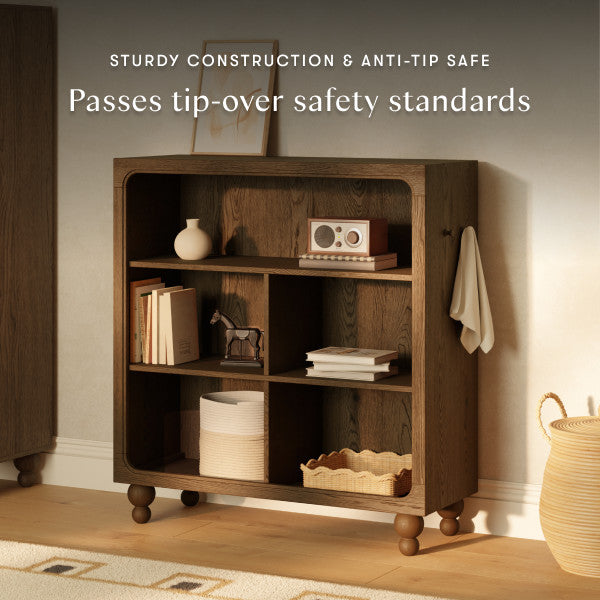 M33314TE,Nate Berkus x Babyletto Astre Assembled Bookcase in Toffee