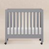 M6698G,Origami Mini Crib in Grey Finish