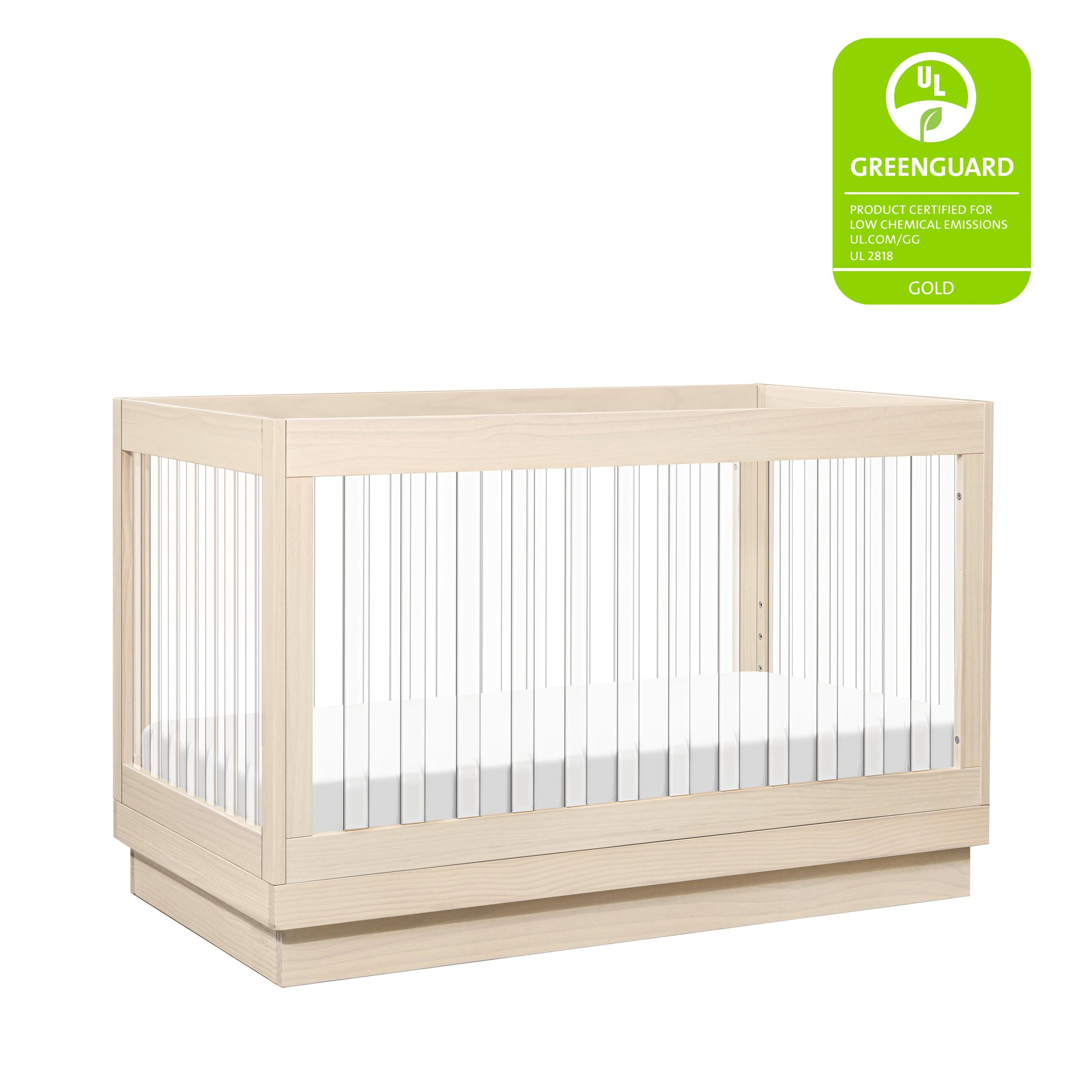 M8601KNX,Harlow 3-in-1 Convertible Crib w/Toddler Bed Conversion Kit in Washed Natural/