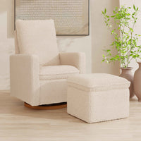 M20985CSG,Cali Storage Ottoman in Chai Shearling