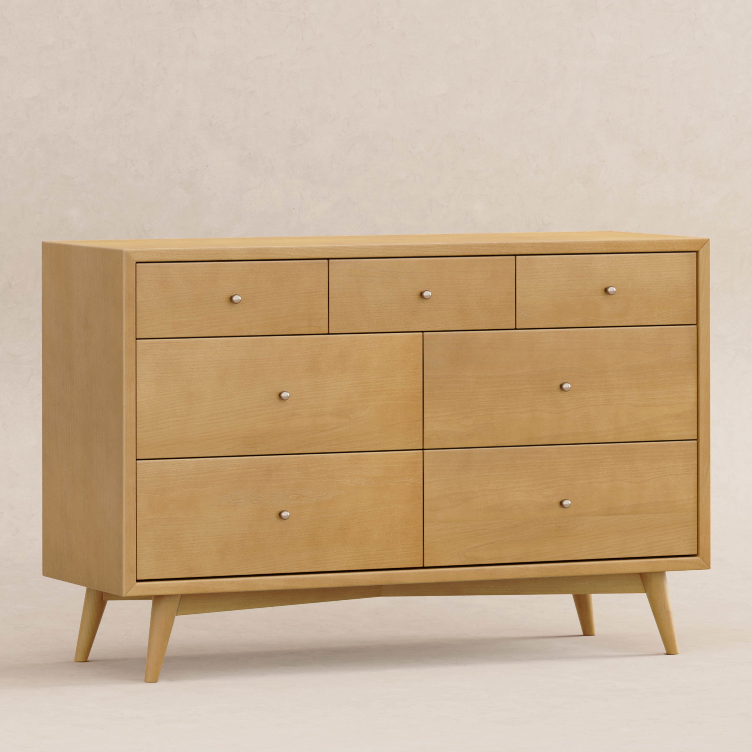 M15916HY,Palma 7-Drawer Double Dresser  Assembled in Honey