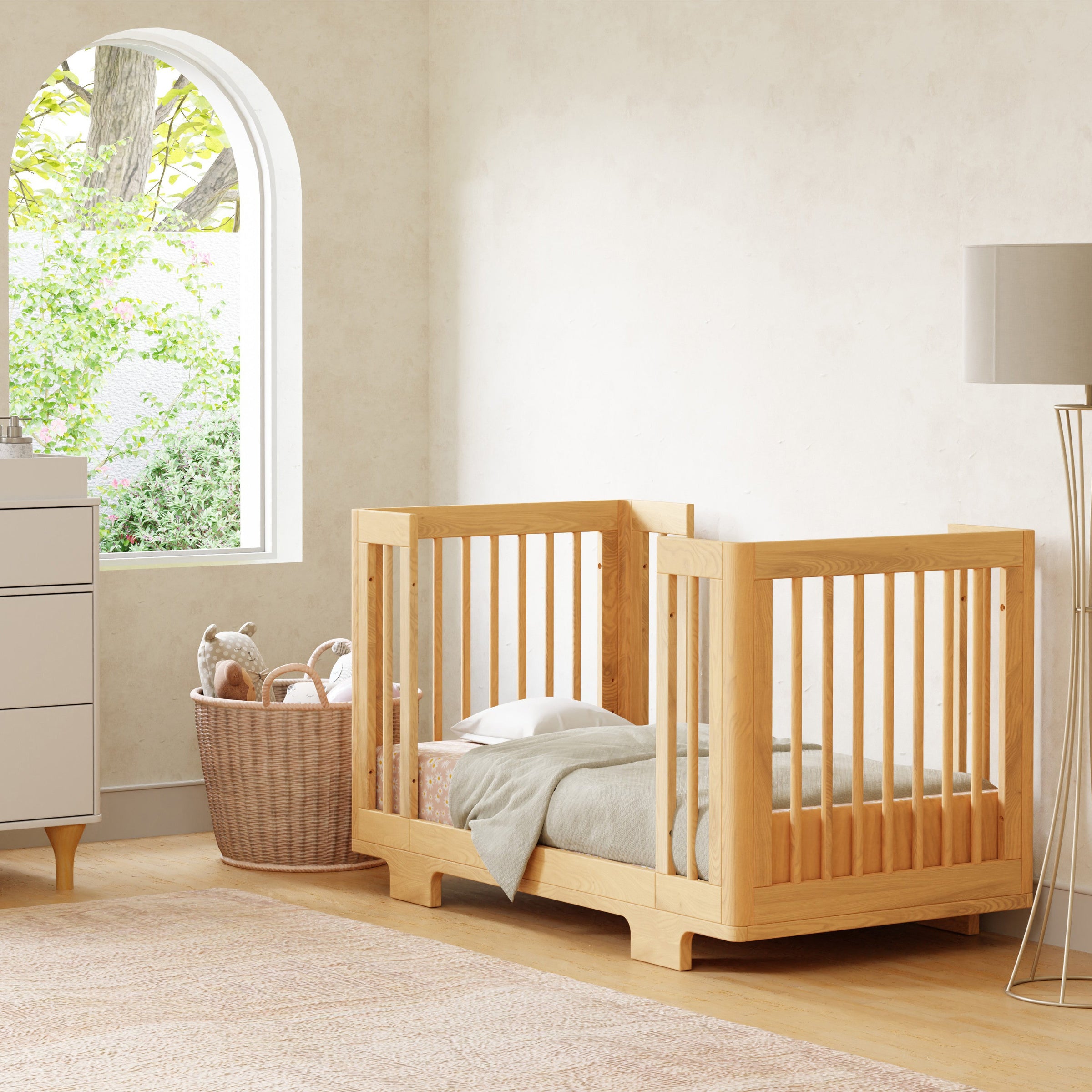 M23401N,Yuzu 8-in-1 Convertible Crib w/All-Stages Conversion Kits in Natural