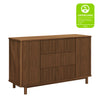 M29816NL,Pogo Tambour Assembled Dresser in Natural Walnut
