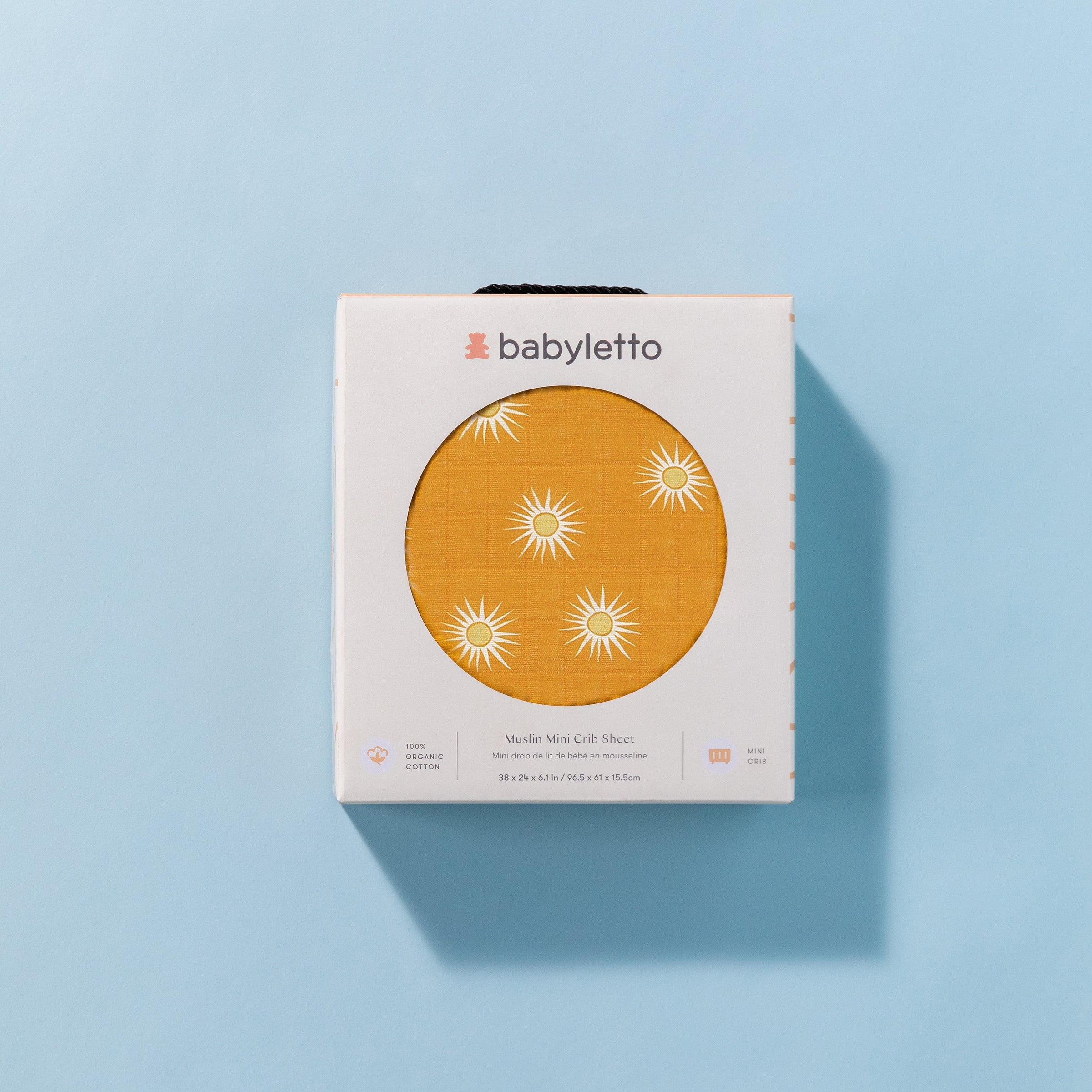 T26936,Golden Hour Muslin Mini Crib Sheet Golden Hour Muslin Mini Crib Sheet