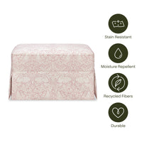 M21785PBRR,Crawford Gliding Ottoman in Pure Brer Rabbit in Rose