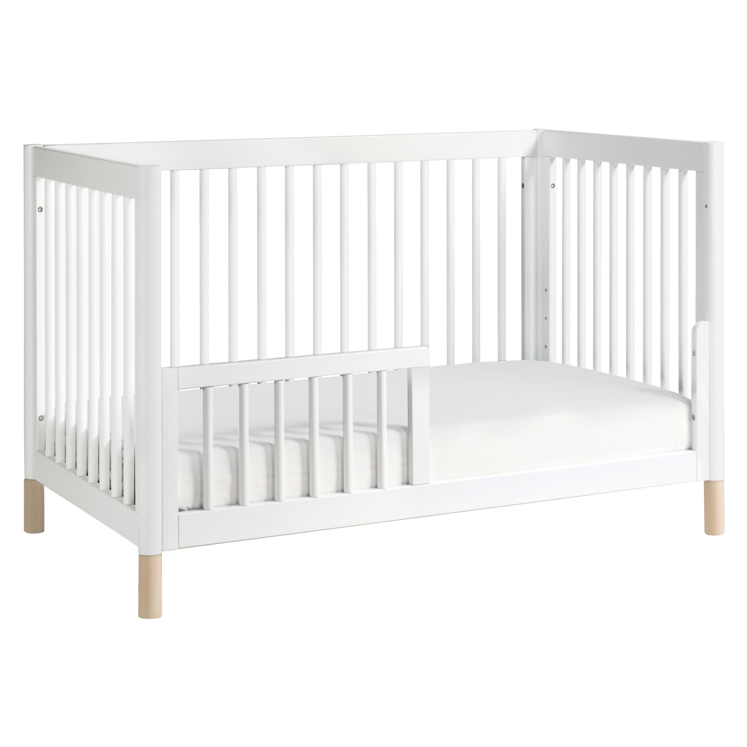 M12901WNX,Gelato 4-in-1 Convertible Crib w/Toddler Conversion Kit in White  NX Feet
