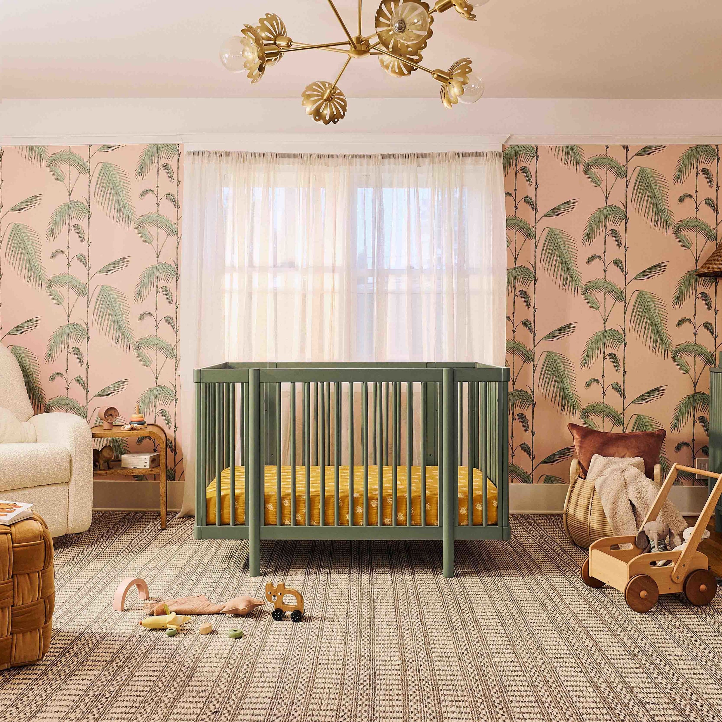 M29880OL,Pogo 8-in-1 Convertible Crib w/All-Stages Conversion Kits in Olive