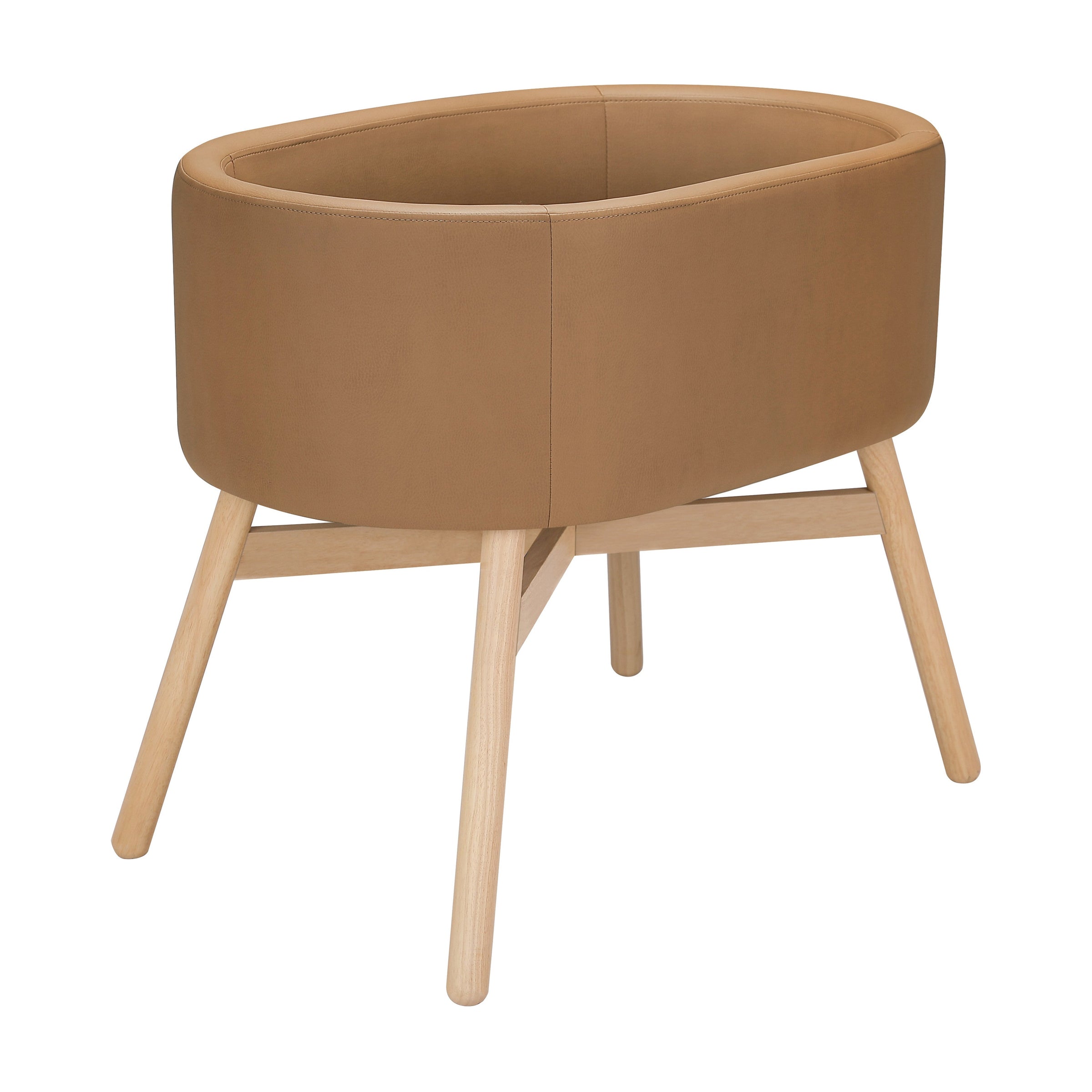 M26834GCLB,babyletto x GATHRE Capsule Bassinet in Camel