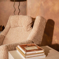 M11283CSG,Kiwi Deluxe Power Glider Recliner w/Heat&Massage in Chai Shearling