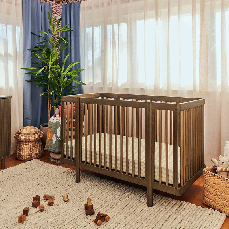 M29880NL,Pogo 8-in-1 Convertible Crib w/All-Stages Conversion Kits in Natural Walnut