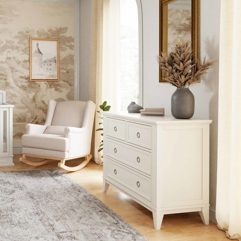 M10716RW,Emma Regency 4-Drawer Dresser in Warm White