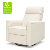 M17183PWB,Willa Deluxe Power Glider Recliner w/Heat&Massage in Performance Ivory Boucle