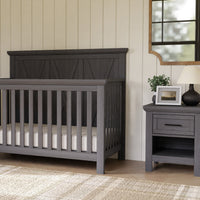 B14560WC,Emory Farmhouse Nightstand in Weathered Charcoal