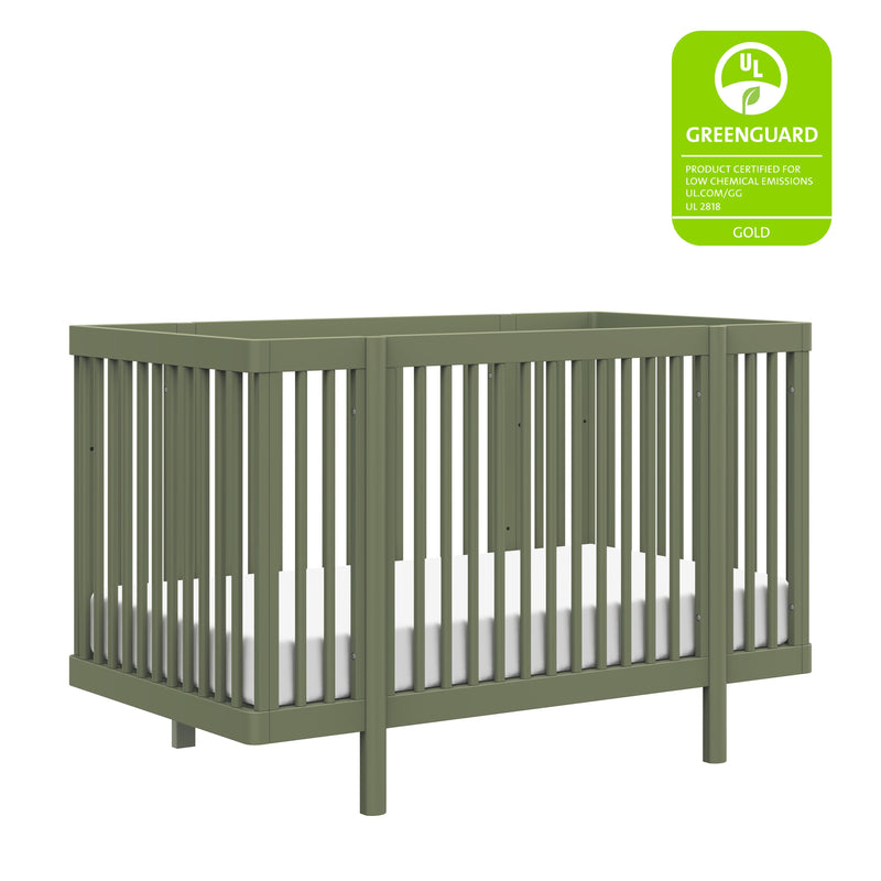 M29880OL,Pogo 8-in-1 Convertible Crib w/All-Stages Conversion Kits in Olive