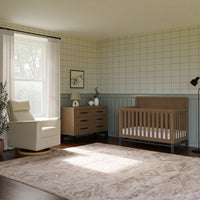 B17186PCMEWLB,Willa Plus Power Glider Recliner w/ Power Headrest in Performance Cream Eco-Weave w/Light Wood base