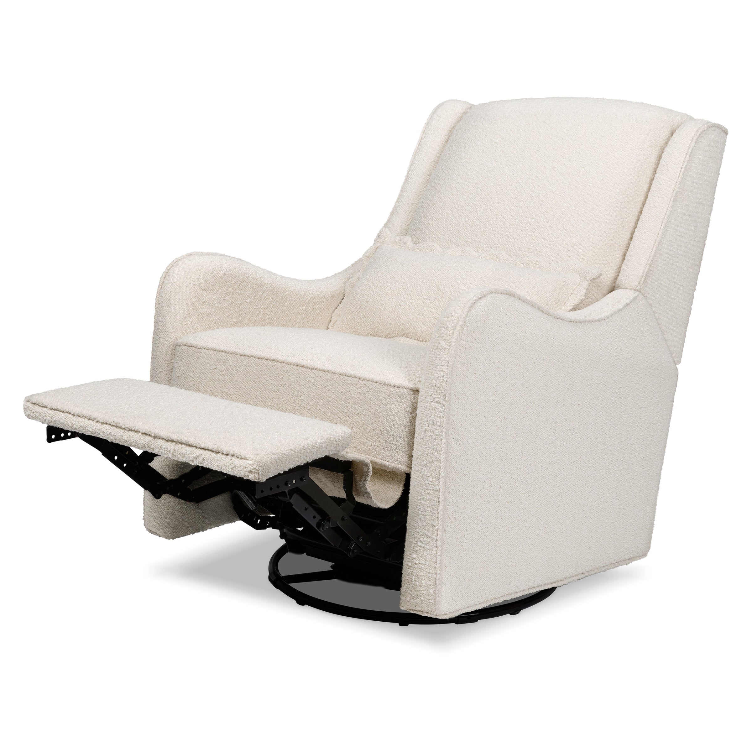 M27787WB,Devon Recliner and Swivel Glider in Ivory Boucle