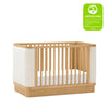 M26201HYWB,Bondi Boucle 4-in-1 Convertible Crib w/ Toddler Bed Kit in Honey with Ivory Boucle