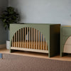 M30201OLSH,Moab 3-in-1 Convertible Crib in Olive/Ash