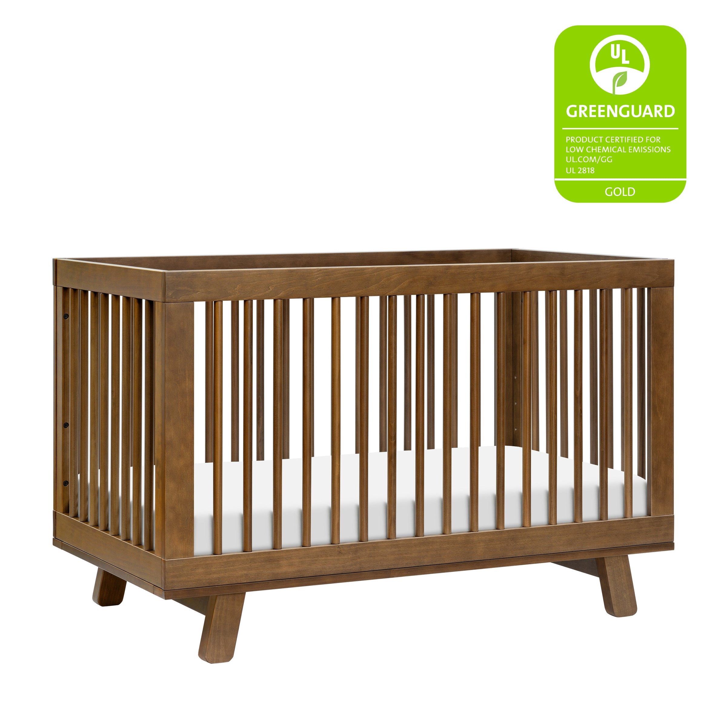 M4201NL,Hudson 3-in-1 Convertible Crib w/Toddler Bed Conversion Kit in Natural Walnut