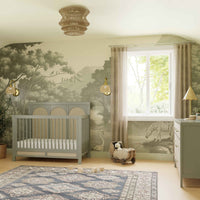 M24801FSPSEW,Eloise 4-in-1 Convertible Crib in French Sage and Performance Sand Eco-Weave