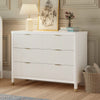 M26716RW,Brimsley Tambour 6-Drawer Assembled Dresser in Warm White