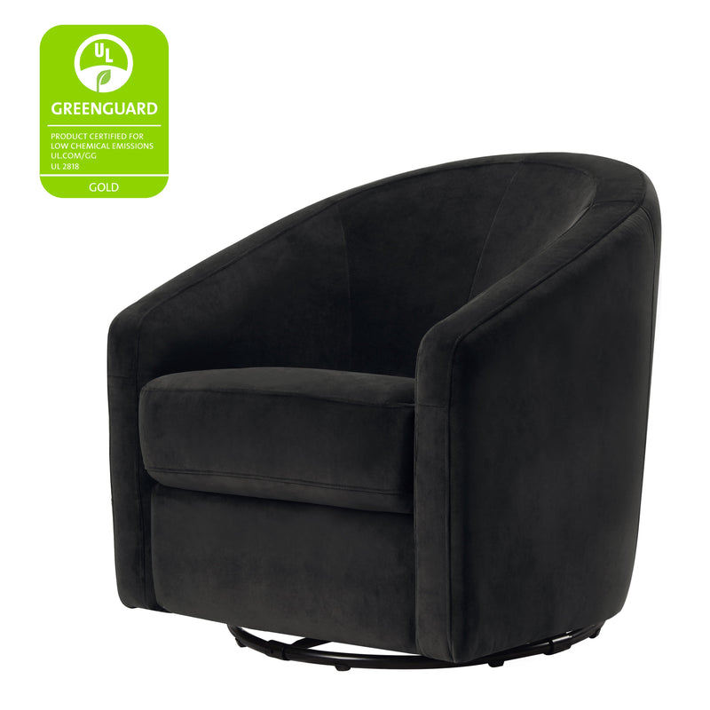 M5887BLKV,Madison Swivel Glider in Black Velvet