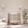 M15598VG,Abigail 3-in-1 Convertible Mini Crib in Vintage Gold