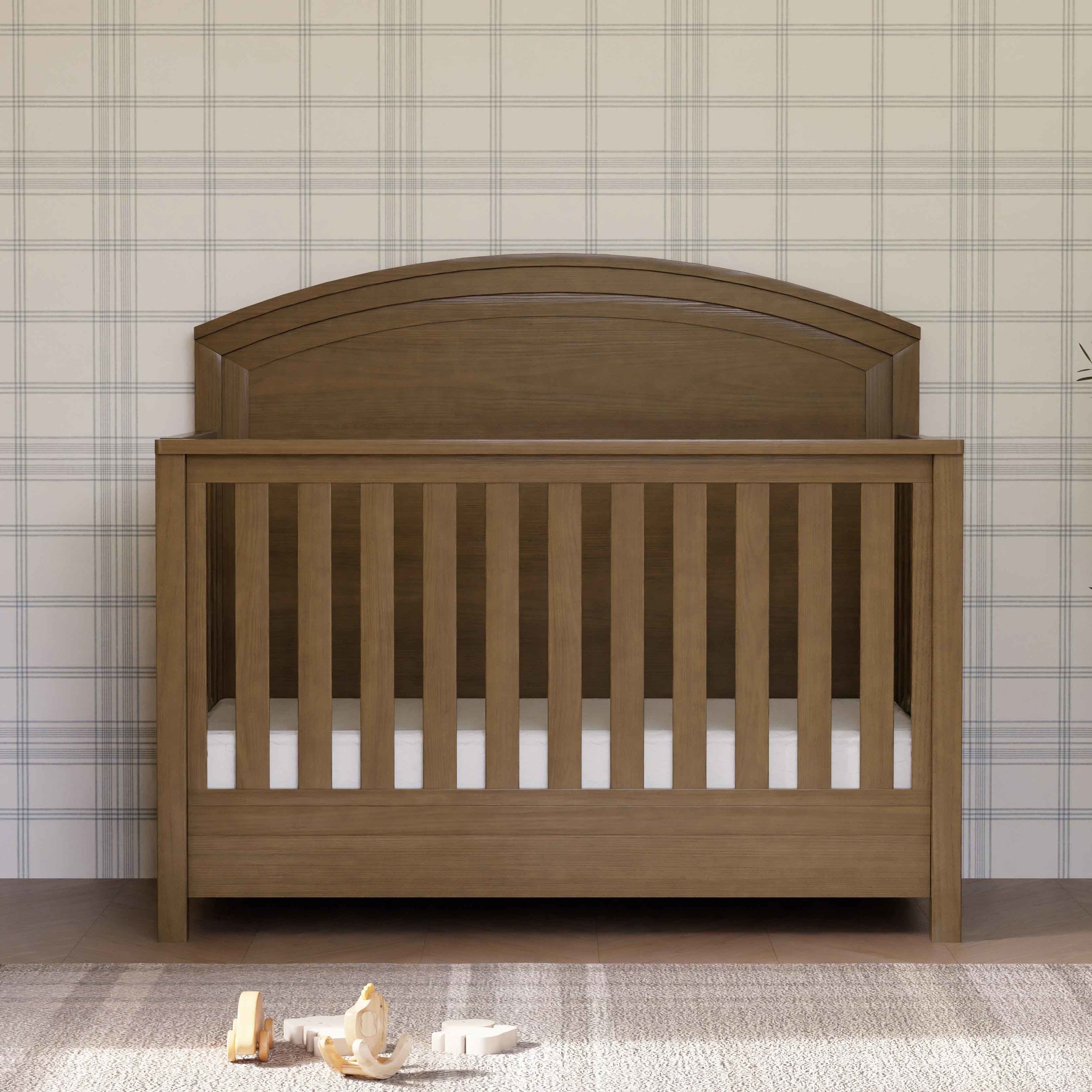 B26401LDF,Hemsted 4-in-1 Convertible Crib in Walnut Driftwood