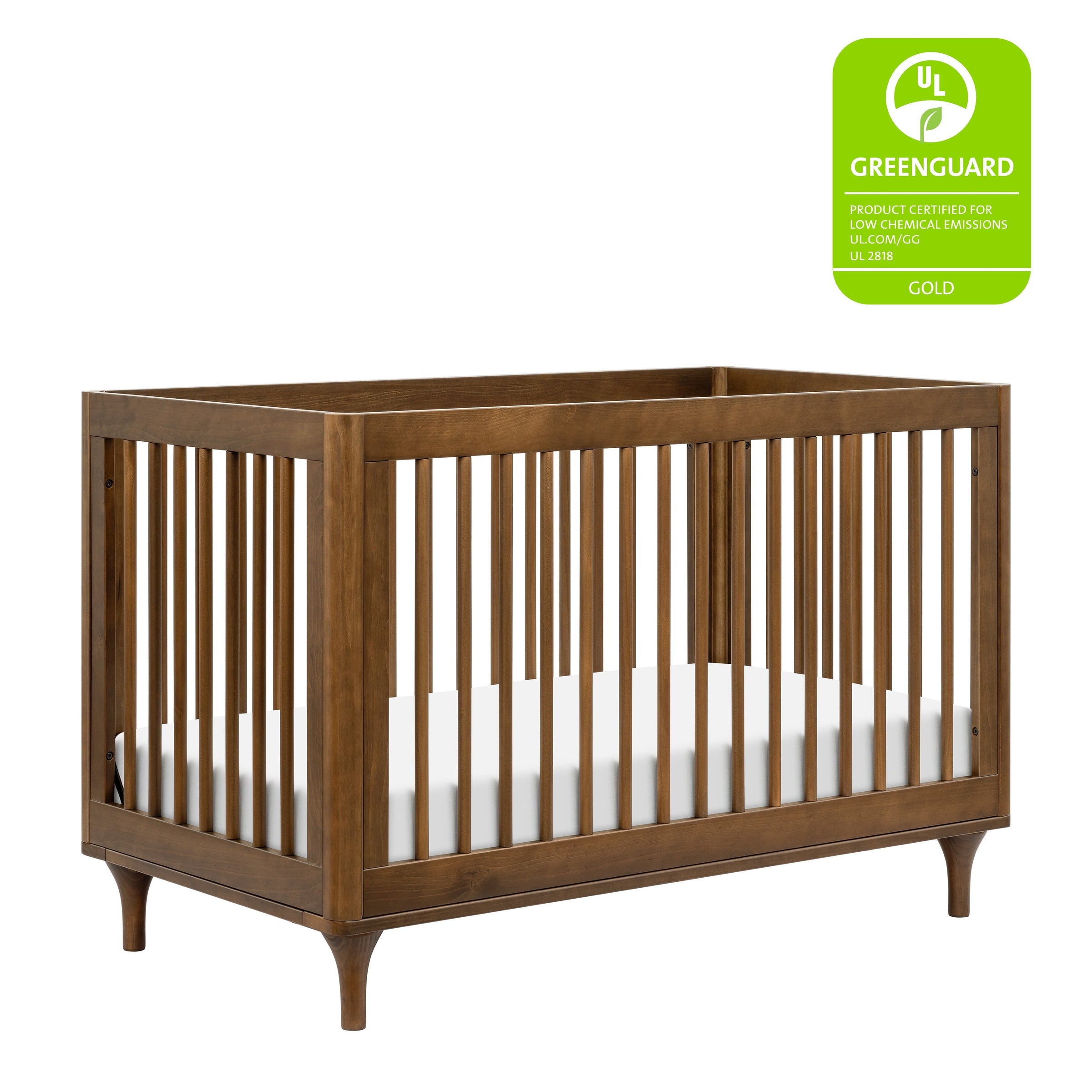 M9001NL,Lolly 3-in-1 Convertible Crib w/Toddler Bed Conversion in Natural Walnut