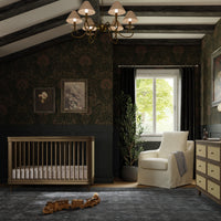 M23701NLBC,Marin with Cane 3-in-1 Convertible Crib in Natural Walnut and Blonde Cane